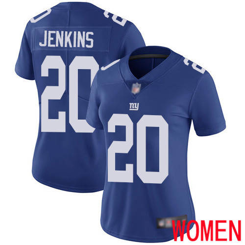 Women New York Giants #20 Janoris Jenkins Royal Blue Team Color Vapor Untouchable Limited Player Football NFL Jersey->women nfl jersey->Women Jersey